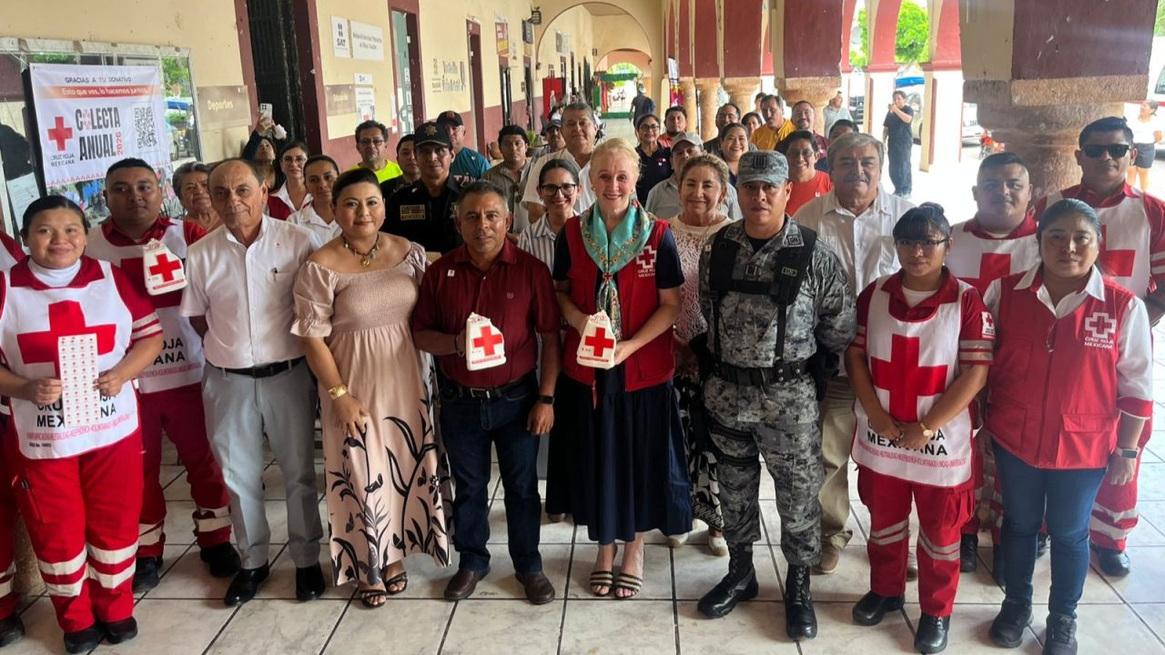 Inicia colecta anual de Cruz Roja en Tekax para fortalecer ambulancias y capacitación